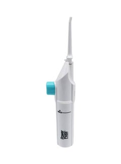 Buy Portable Power Dental Floss Water Jet White/Blue in Saudi Arabia