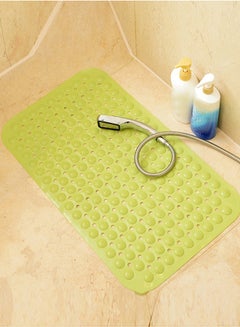 Buy Anti-Slip Bathroom  Mats Green Medium in UAE