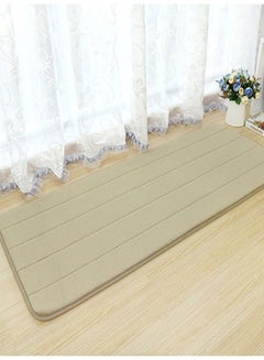 Buy Antiskidding Bathroom Mat Beige 50x80centimeter in Saudi Arabia