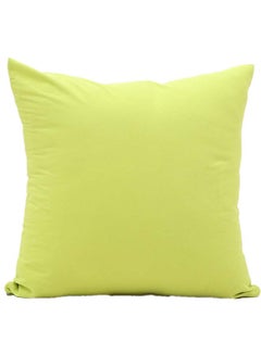 Buy Solid Design Cushion Cover Green 45x45centimeter in UAE