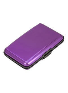 Buy Waterproof ID Card Wallet Holder Case Purple in UAE