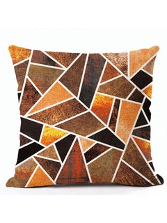 اشتري Geometric Print Abstract Cushion Cover متعدد الألوان 45x45 سنتيمتر في الامارات