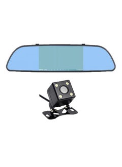 Buy Car DVR Rear View Mirror Monitor Touch Screen With Night Vision Camera in Saudi Arabia