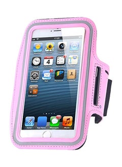 Buy Protective Armband Case For Apple iPhone 6 Plus And Samsung Note 3/4 Pink/Clear in UAE