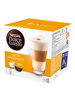 Buy Dolce Gusto Latte Macchiato Coffee 16 Capsules 194grams in UAE