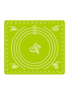 Buy Silicone Baking Mat Green/White 29x26cm in Saudi Arabia