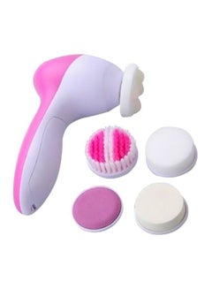 Buy 5-In-1 Electric Face Massager White/Pink in Egypt