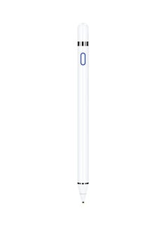 Buy Portable High Precision Ultra Fine Stylus Pen White in Saudi Arabia
