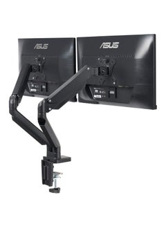 Buy Dual Monitor Thin Gas Spring Dual Monitor Arm,Screen Size: 13″-32″ Black in UAE