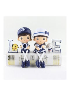 اشتري Creative Resin Love Navy Family Set Dolls Ornaments Multicolour 21 x 5 x 18cm في الامارات