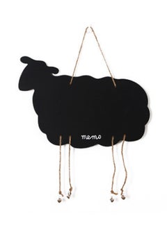 Buy Sheep Shape Creative Hanging Double sided Black White Message Board Hanging Black 36 x 1 x 28cm in UAE