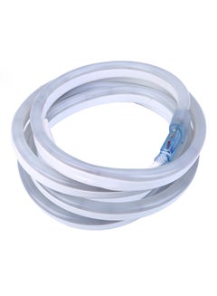 Buy LED Neon Light Flexible Waterproof Rope Light 2 Wires White in UAE