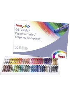 Buy 50-Piece Oil Pastel Set Multicolour in UAE