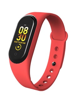 Buy 90.0 mAh M4 Waterproof WristBand Fitness Tracker Red in Saudi Arabia