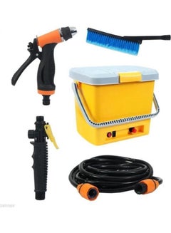 Buy 5-Piece Portable High Pressure Car Wash Kit in UAE