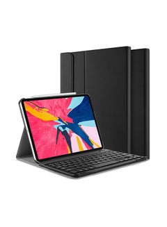 Buy Protective Case Cover With Bluetooth Keyboard For Apple iPad Pro 2018 Black in Saudi Arabia