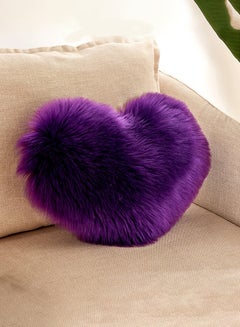 اشتري Heart Shaped Plush Pillow أكريليك أرجواني 45x55 سنتيمتر في الامارات