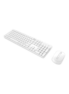 Buy Wireless Keyboard And Mouse Set White in UAE