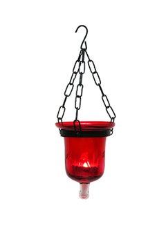 Buy Hanging Candle Lamp Red 10centimeter in UAE