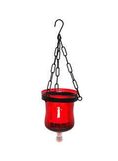 Buy Hanging Candle Lamp Red 10cm in UAE