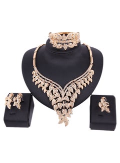 Buy 4-Piece 18 Karat Gold Plated Jewellery Set in UAE