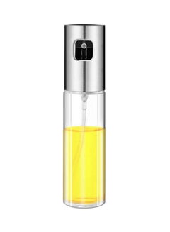 Buy Transparent Oil Spray Bottle Silver/Clear 17.5x4cm in Egypt