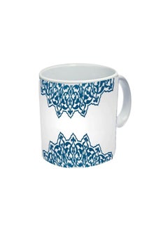 Buy Printed Porcelain Mug White/Blue in Egypt