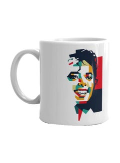 اشتري Michael Jackson Printed Mug أبيض/أحمر/أسود Standard في مصر