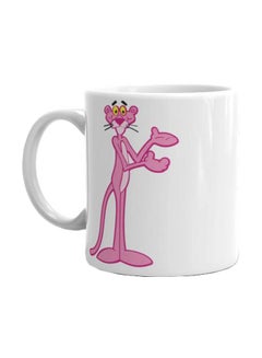 Buy Pink Panther Printed Mug White/Pink/Yellow in Egypt