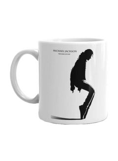 Buy Michael Jackson Printed Mug White/Black Standard in UAE