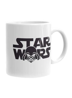 Buy Printed Ceramic Mug Black/White in Egypt