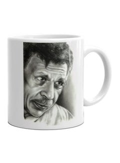 Buy Printed Ceramic Mug White/Grey in Egypt