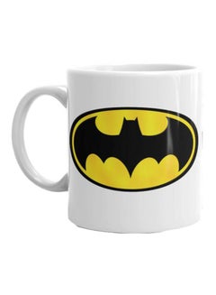 Buy Batman Printed Ceramic Mug White/Yellow/Black Standard in Saudi Arabia