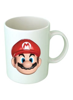 Buy Super Mario Printed Mug White/Red/Beige Standard Size in UAE