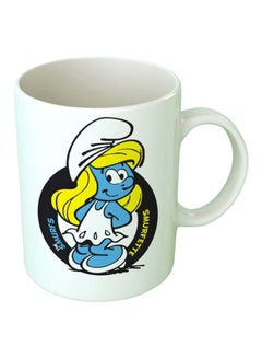 Buy Smurfette Printed Mug White/Blue/Yellow in Egypt