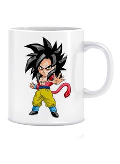Buy Dragon Ball Z Printed Coffee Mug White/Black/Yellow Standard in Egypt