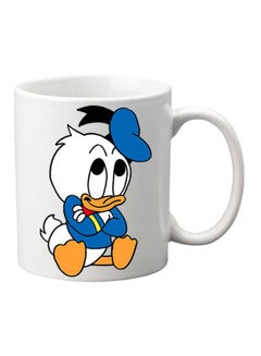 Buy Donald Duck Printed Mug White/Blue/Yellow in UAE