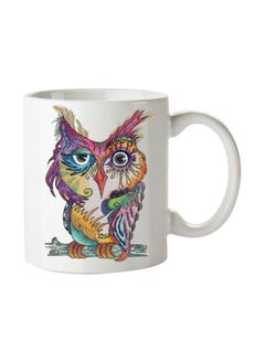 Buy Printed Porcelain Mug White/Pink/Violet in Egypt