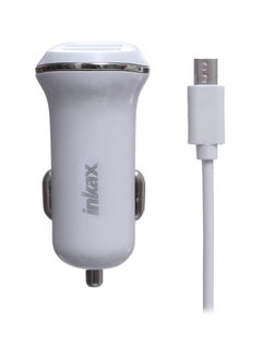 Buy Dual USB Port Car Charger Silver in Egypt