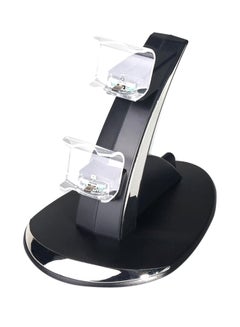Buy Dual Controller Charging Stand - PlayStation 4/Pro/Slim Black/Clear in UAE
