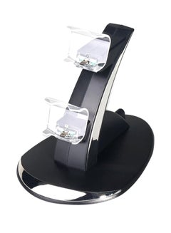 Buy Dual Controller Charging Stand - PlayStation 4/Pro/Slim Black/Clear in Saudi Arabia