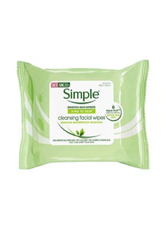 Buy Simple Kind To Skin Cleansing Facial Wipes White in UAE