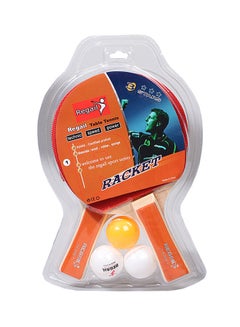 Buy 2-Piece Table Tennis Racket With Ball Set in UAE