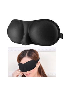 اشتري 3D Sleep Blindfold Night Blinder Eye Mask أسود بوصة في مصر