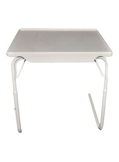 Buy 2-Piece Multipurpose Folding Table White/Grey in Saudi Arabia