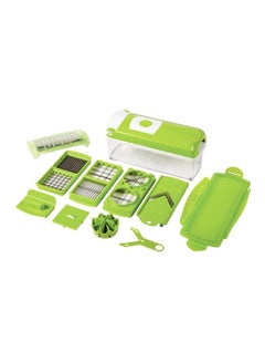 Buy 11-Piece Nicer Dicer Set Green in Egypt