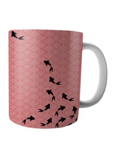 Buy Printed Ceramic Mug Pink/Black/White in Egypt