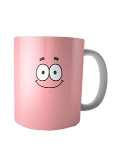 Buy Printed Ceramic Mug Pink/White/Black in Egypt