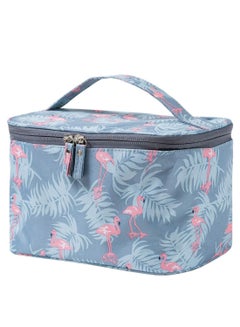 Buy Portable Travel Cosmetic Bag Blue/Pink in Saudi Arabia