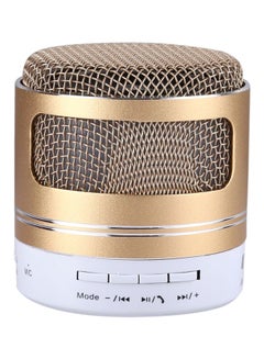 Buy Mini Bluetooth Speaker Gold/White in UAE